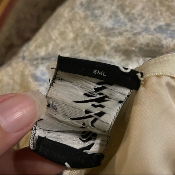 Lord & Taylor silver metallic dress Strapless pockets A-Line Fit and Flare - Picture 10 of 10